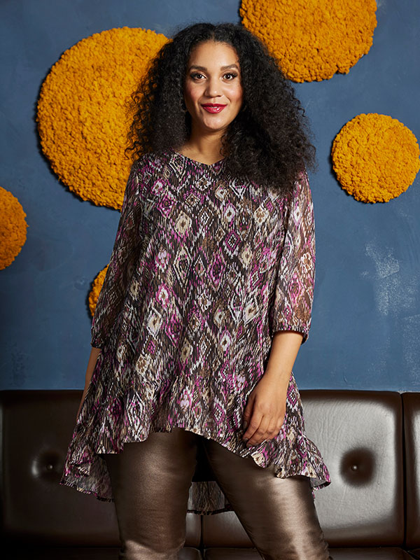 ITZEL - Plus Size Tunika fra Zhenzi