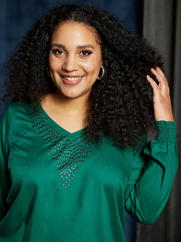 KARLA - Plus Size Bluse fra Zhenzi