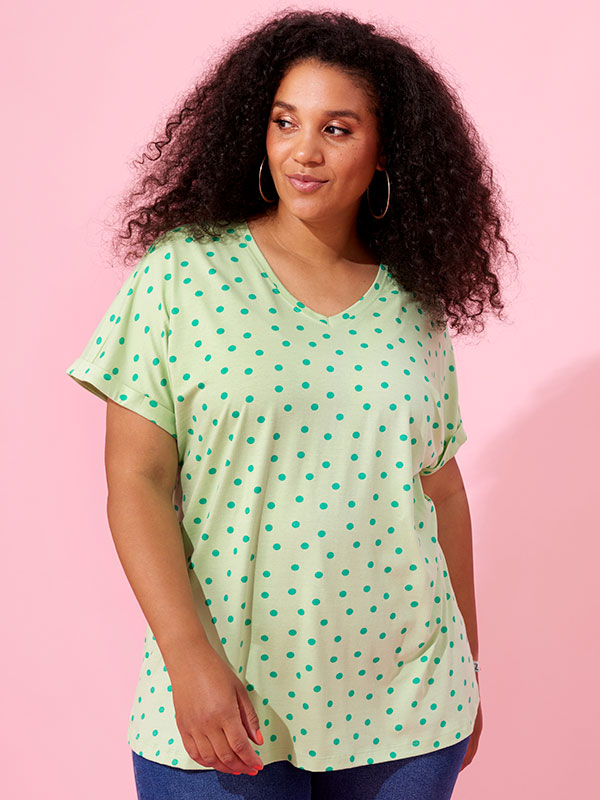 ALBERTA - Plus Size T-shirt fra Zhenzi