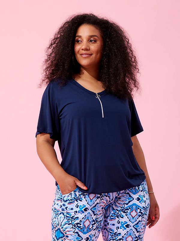 LIVIA - Plus Size Bluse fra Zhenzi