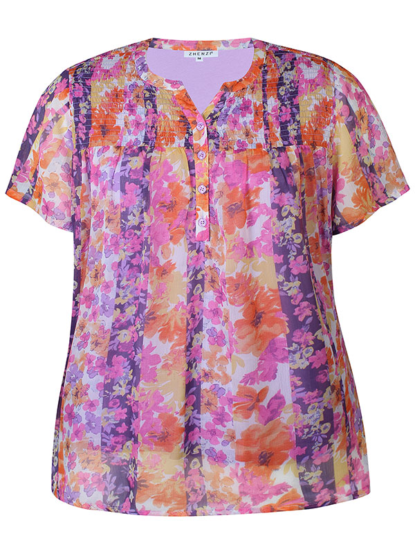 DAVINA - Plus Size Bluse fra Zhenzi