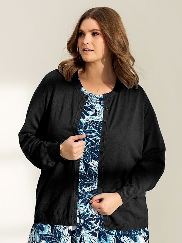KOGLE - Plus Size Cardigan fra Zhenzi