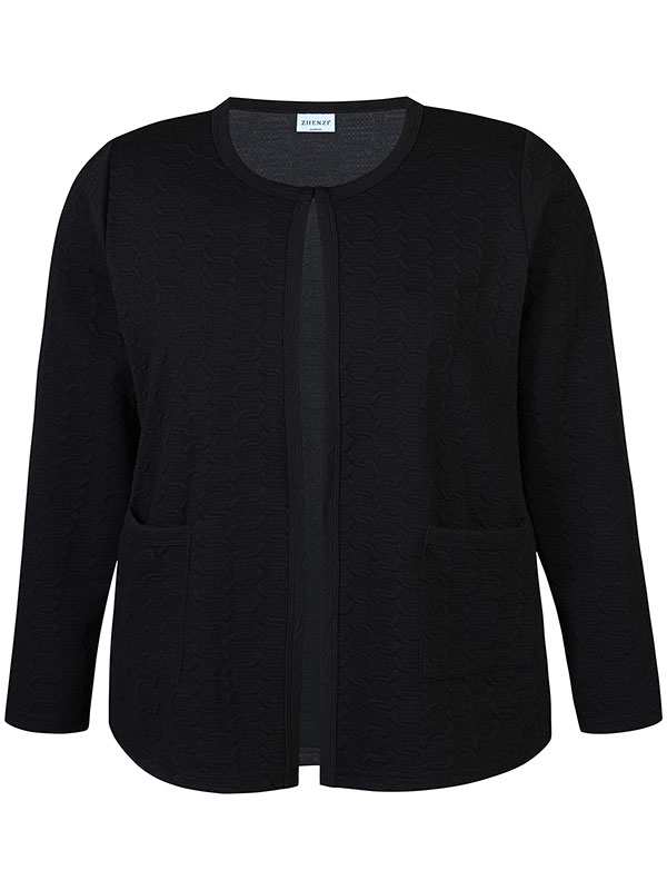 REIMER - Plus Size Cardigan fra Zhenzi