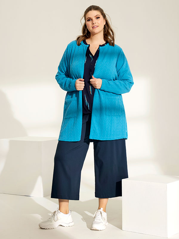 REIMER - Plus Size Cardigan fra Zhenzi
