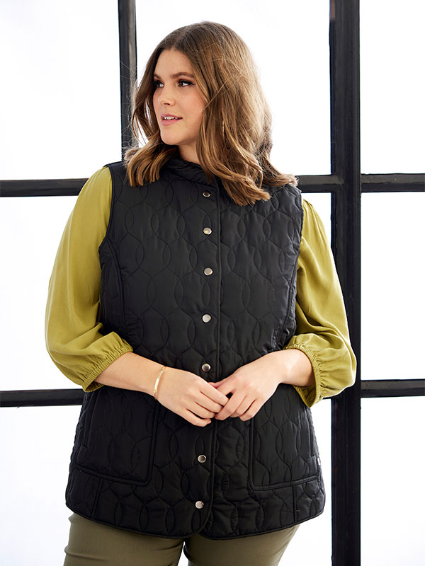 SAMIRA - Plus Size Vest fra Zhenzi