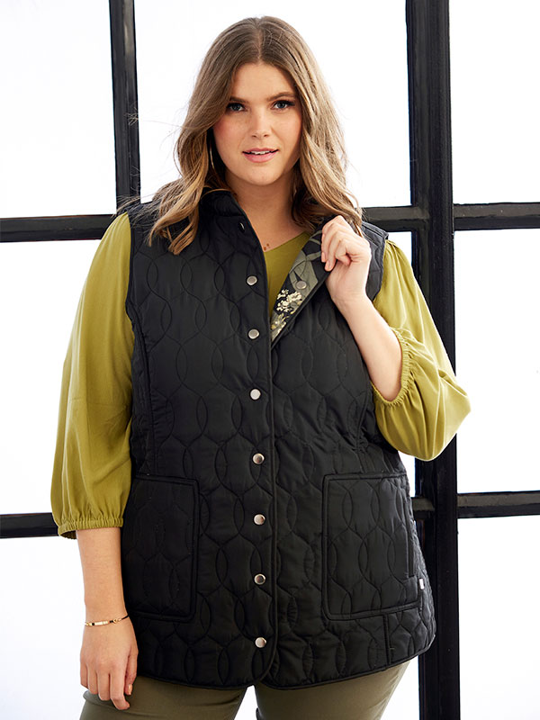 SAMIRA - Plus Size Vest fra Zhenzi