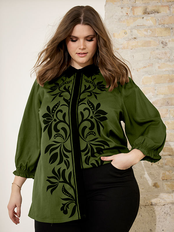 BENA - Plus Size Skjorte fra Zhenzi