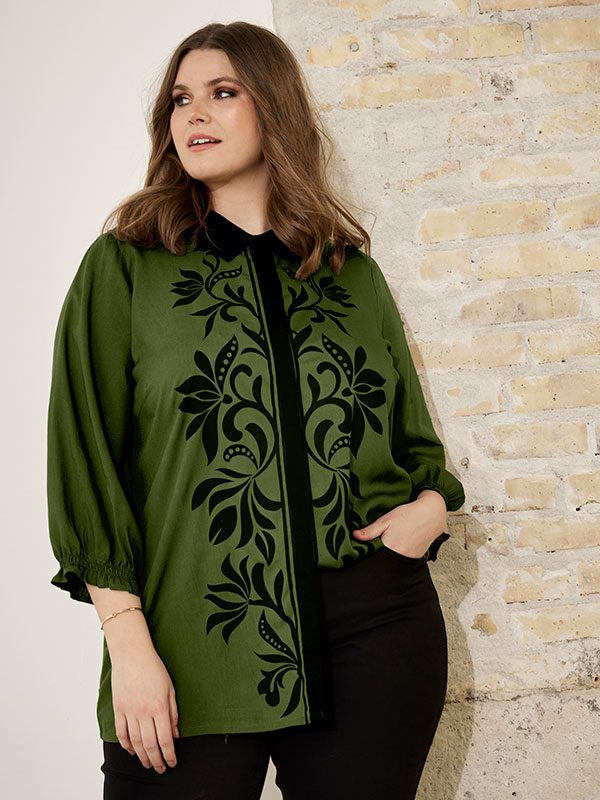 BENA - Plus Size Skjorte fra Zhenzi