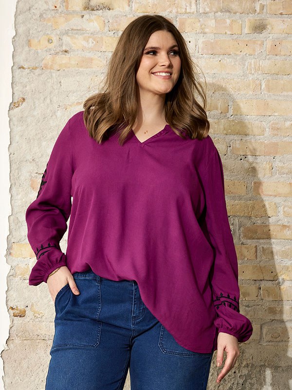 BENA - Plus Size Bluse fra Zhenzi