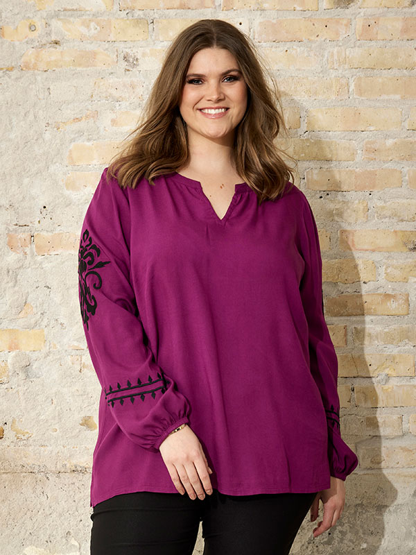 BENA - Plus Size Bluse fra Zhenzi