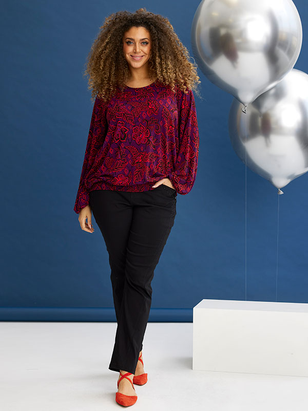 DELL - Plus Size Bluse fra Zhenzi