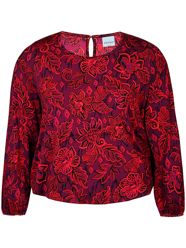 DELL - Plus Size Bluse fra Zhenzi