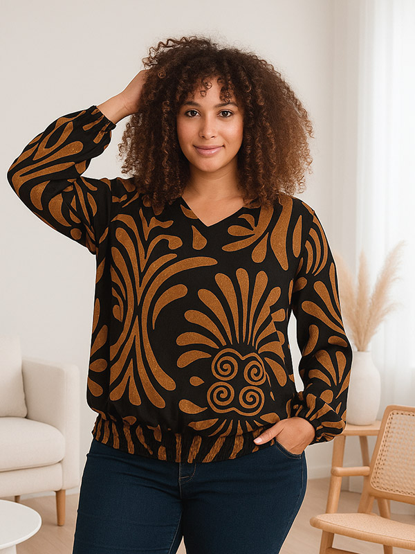 ENYA - Plus Size Bluse fra Zhenzi