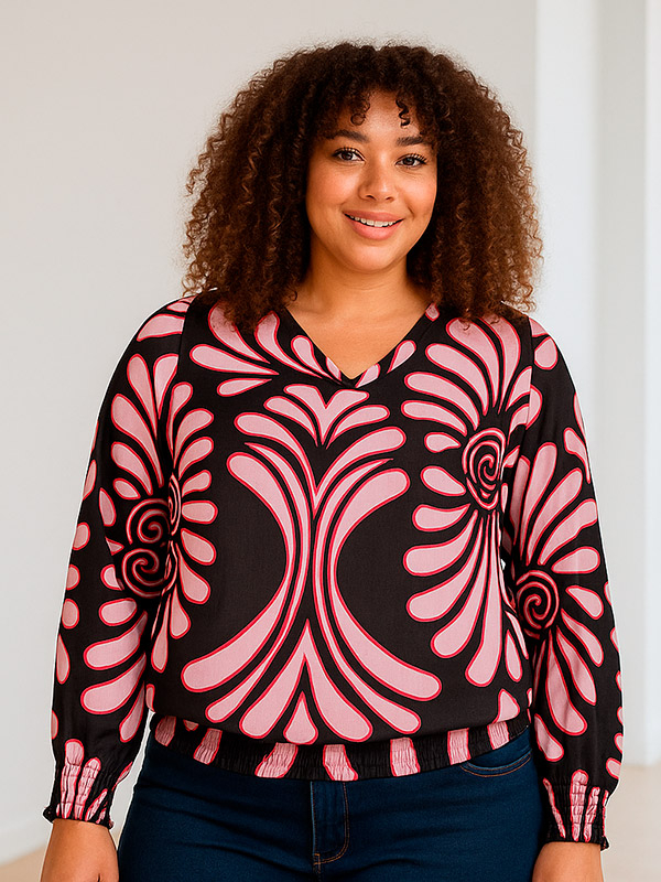 ENYA - Plus Size Bluse fra Zhenzi