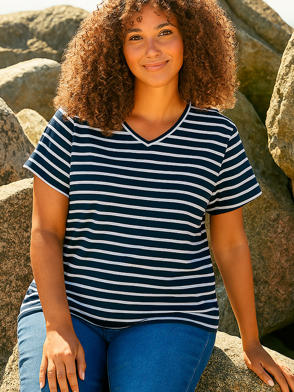 ALBERTA - Plus Size T-shirt fra Zhenzi
