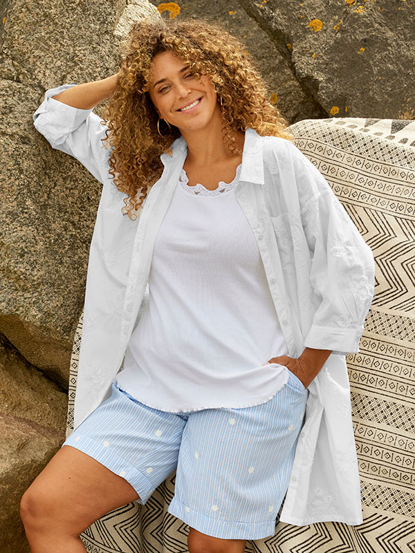 HALI - Plus Size Skjorte fra Zhenzi