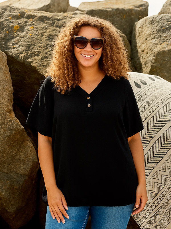 HEDY - Plus Size Bluse fra Zhenzi
