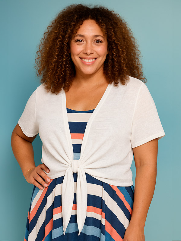 ZH-AGAR - Plus Size Cardigan fra Zhenzi