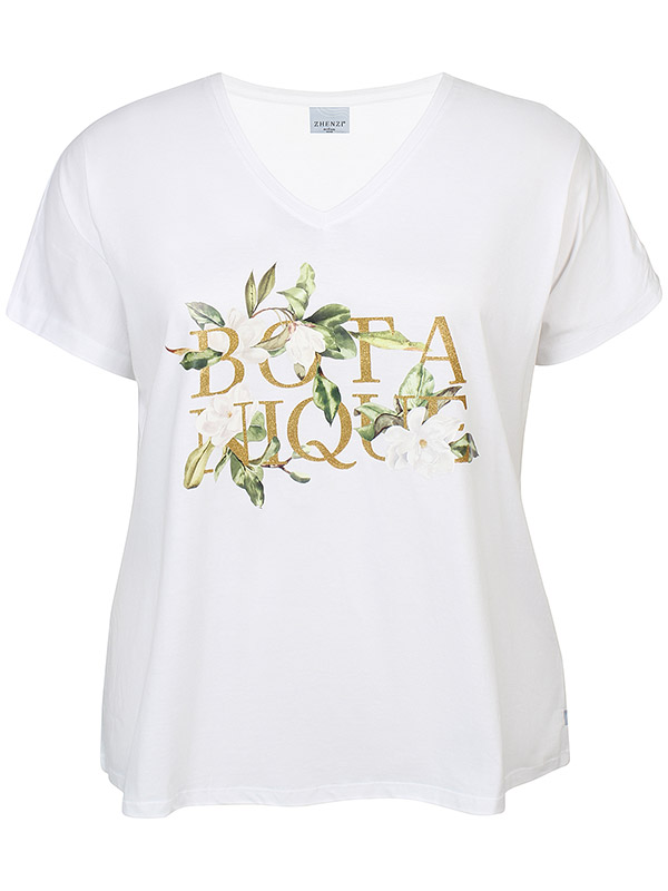 ZH-LEIA - Plus Size T-shirt fra Zhenzi