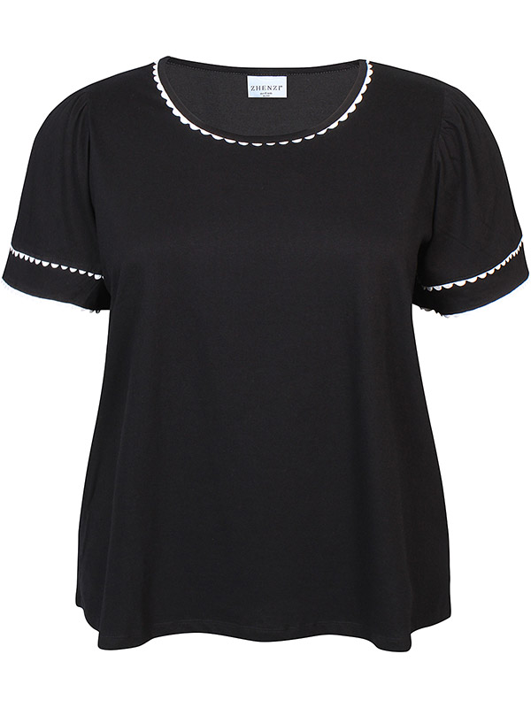 ZH-LEIA - Plus Size T-shirt fra Zhenzi