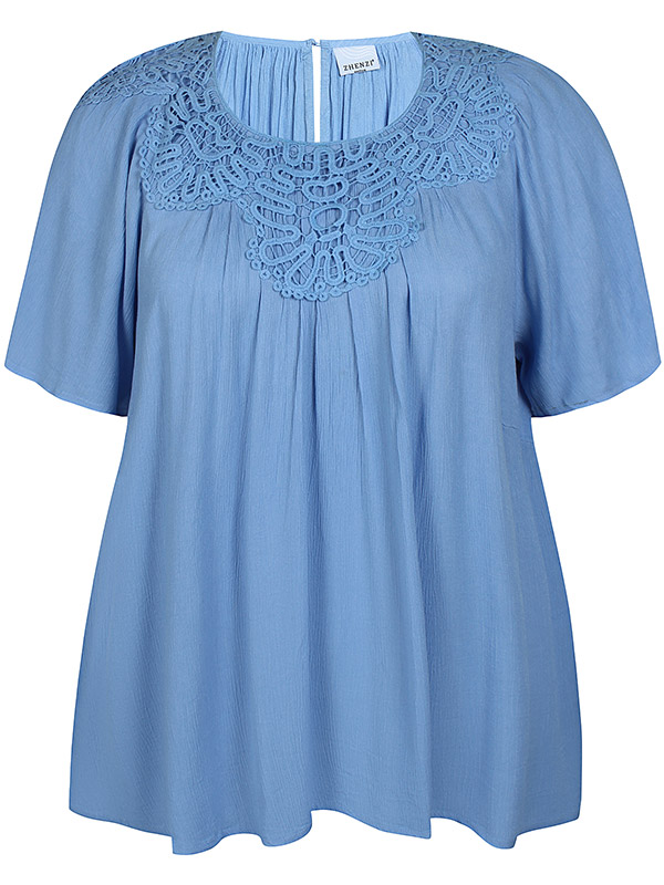 ZH-LUNA - Plus Size Bluse fra Zhenzi