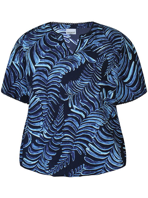 ZH-MACY - Plus Size Bluse fra Zhenzi