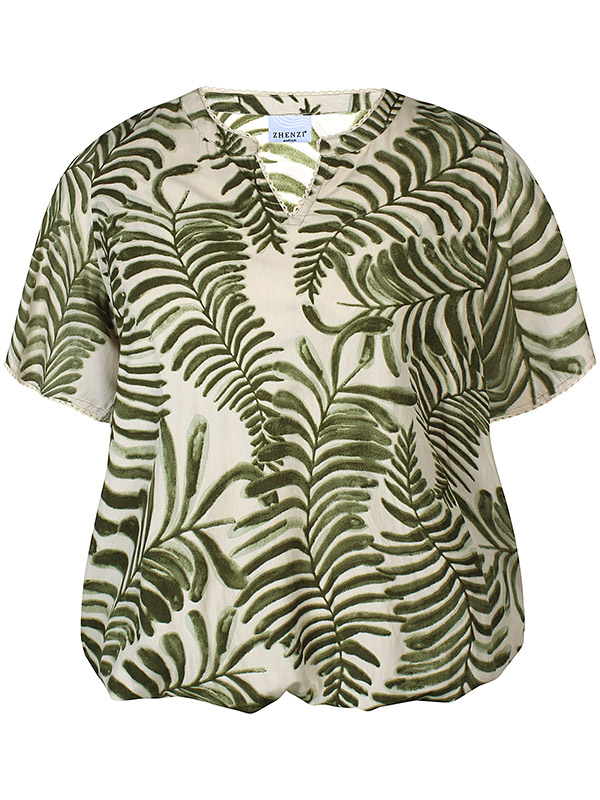 ZH-MACY - Plus Size Bluse fra Zhenzi