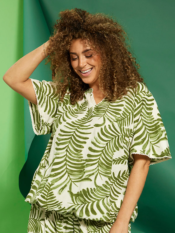 ZH-MACY - Plus Size Bluse fra Zhenzi