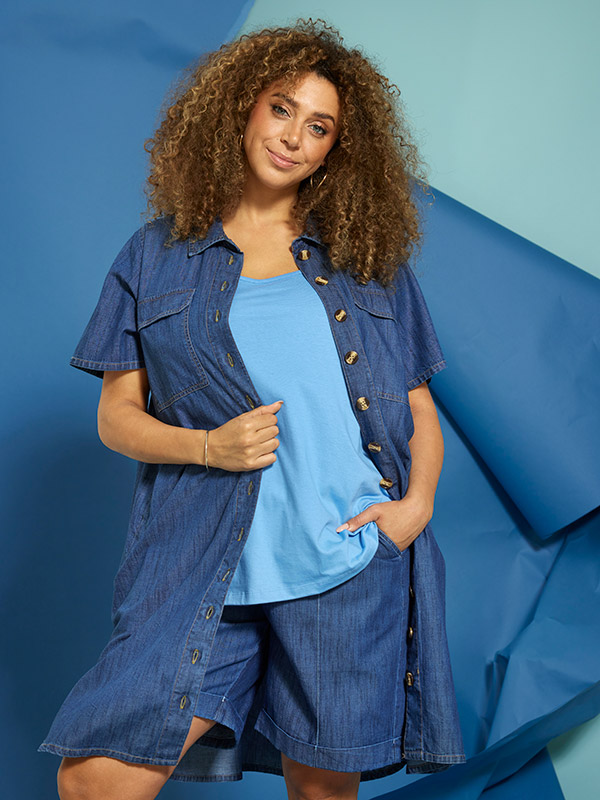 ZH-MIAH - Plus Size Shorts fra Zhenzi