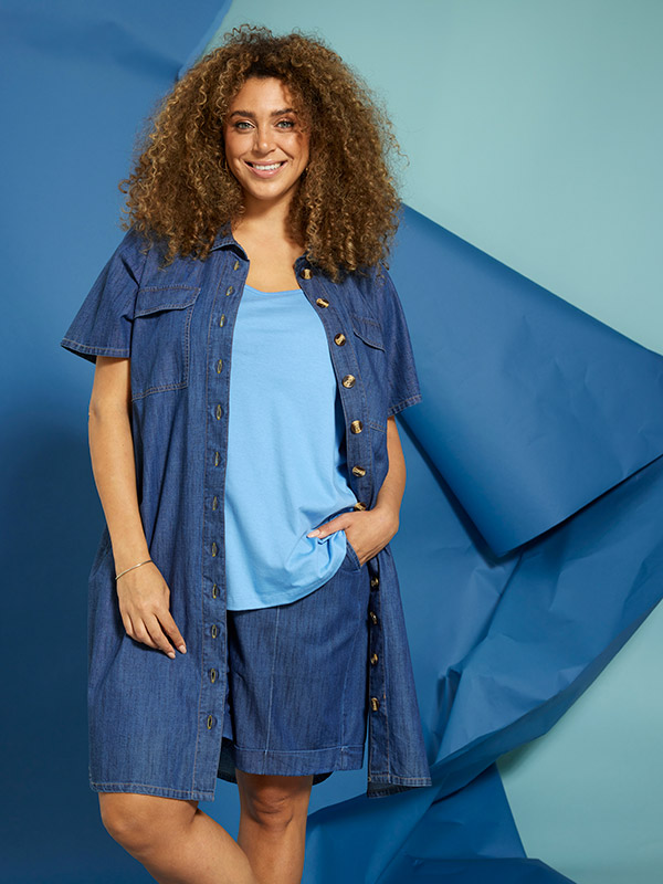 ZH-MIAH - Plus Size Shorts fra Zhenzi