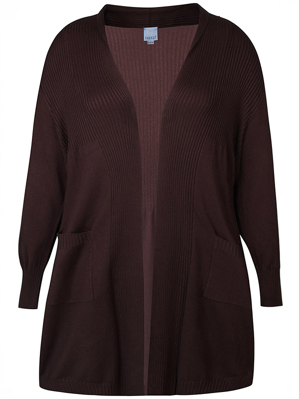 ZH-KOGLE - Plus Size Cardigan fra Zhenzi