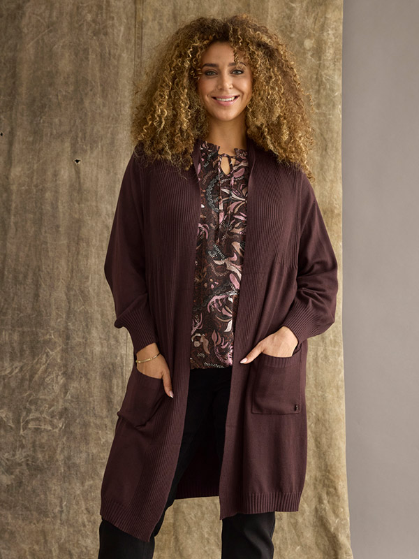 ZH-KOGLE - Plus Size Cardigan fra Zhenzi