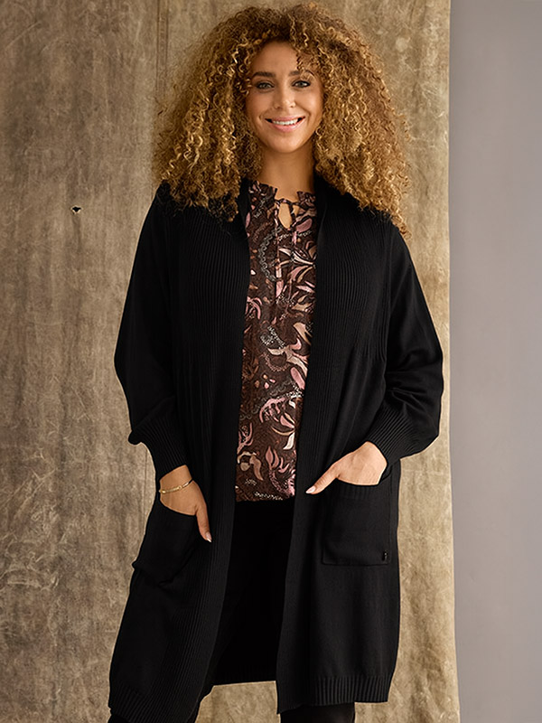 ZH-KOGLE - Plus Size Cardigan fra Zhenzi