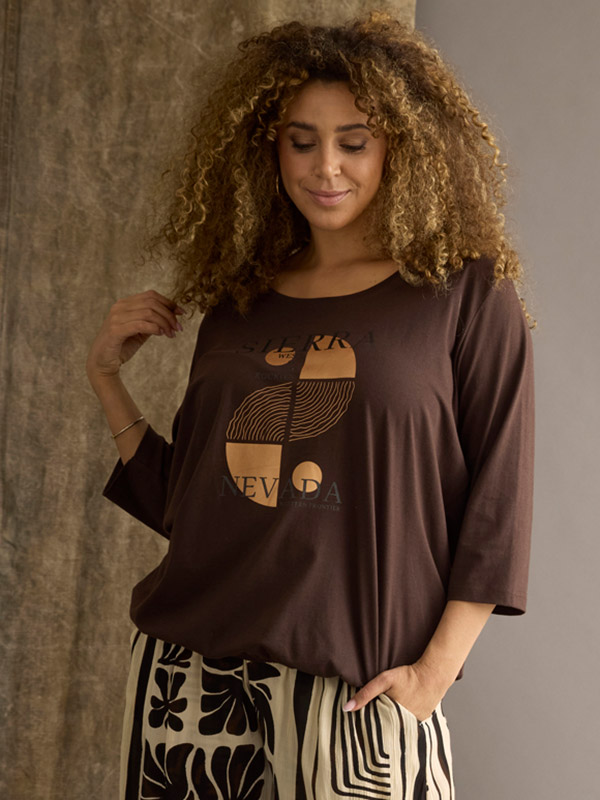 ZH-NOOR - Plus Size Bluse fra Zhenzi