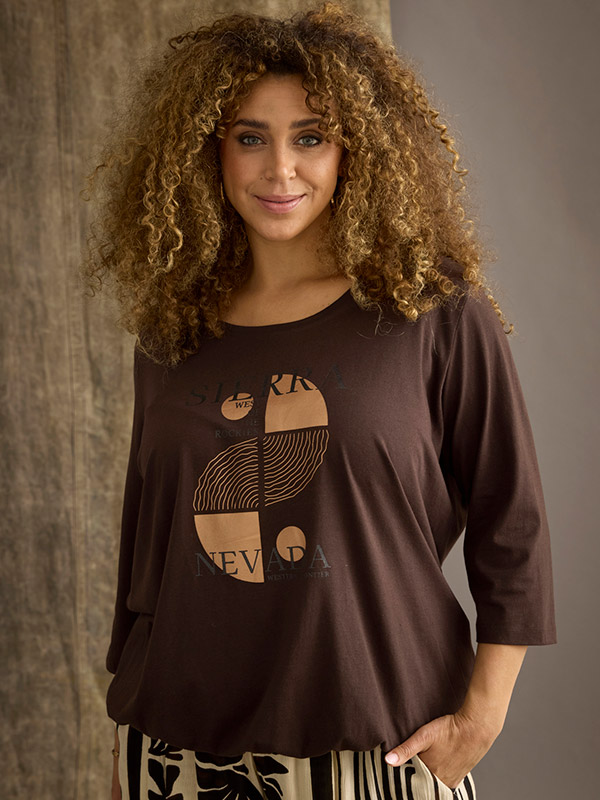 ZH-NOOR - Plus Size Bluse fra Zhenzi