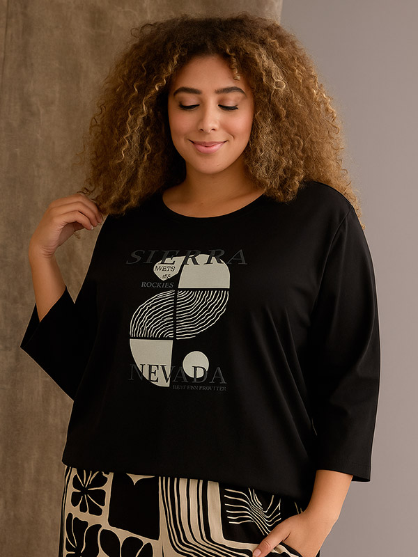 ZH-NOOR - Plus Size Bluse fra Zhenzi