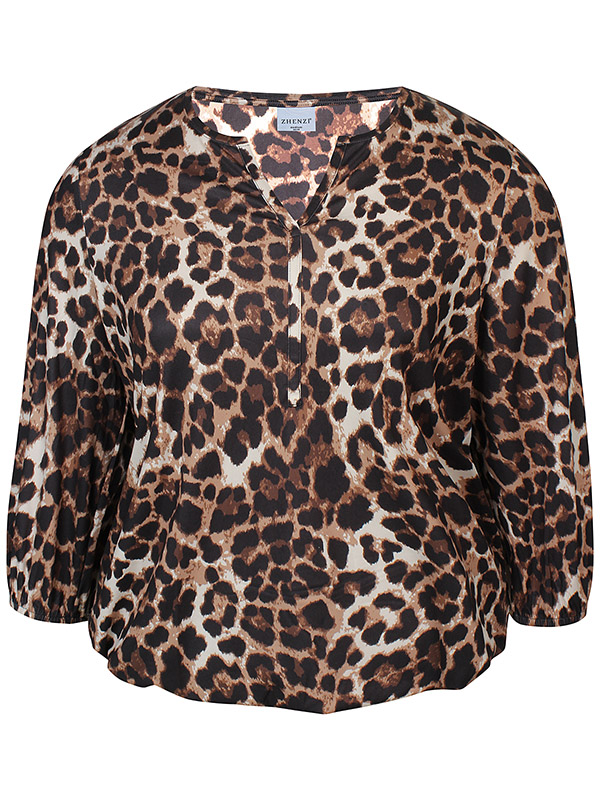 ZH-OLIO - Plus Size Bluse fra Zhenzi