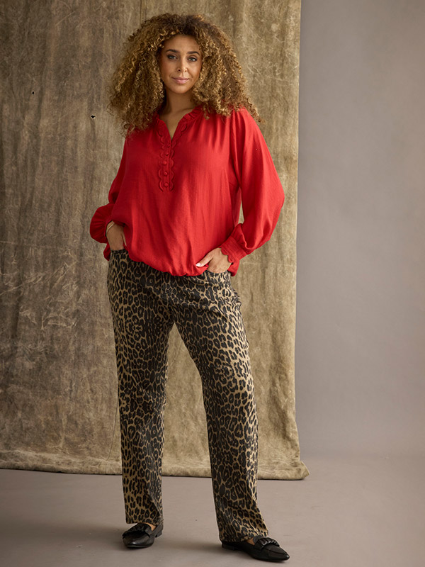 ZH-ORRA - Plus Size Bluse fra Zhenzi