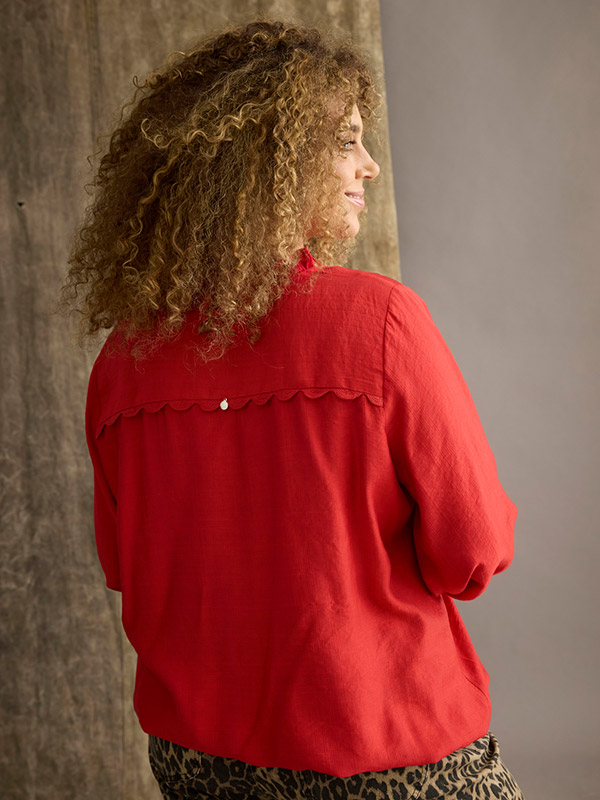 ZH-ORRA - Plus Size Bluse fra Zhenzi