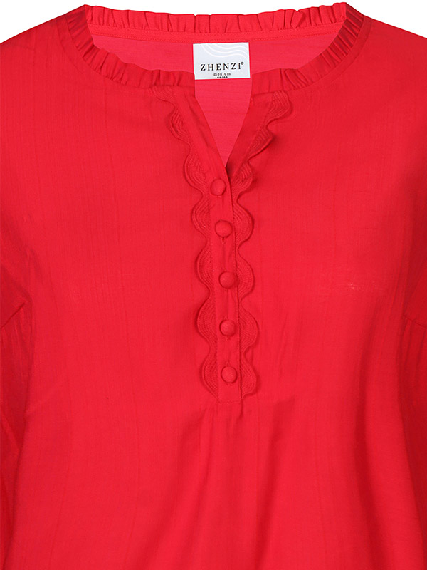 ZH-ORRA - Plus Size Bluse fra Zhenzi