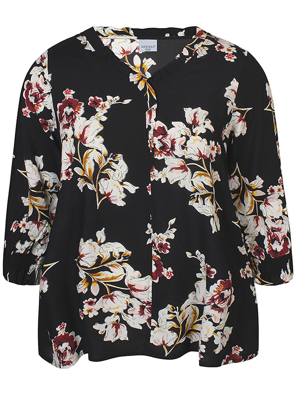 ZH-OZIE - Plus Size Bluse fra Zhenzi