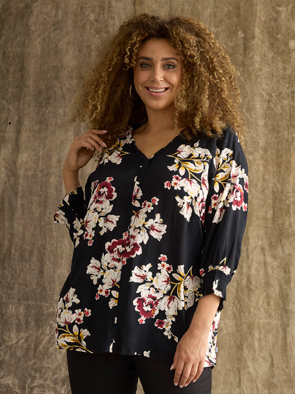 ZH-OZIE - Plus Size Bluse fra Zhenzi