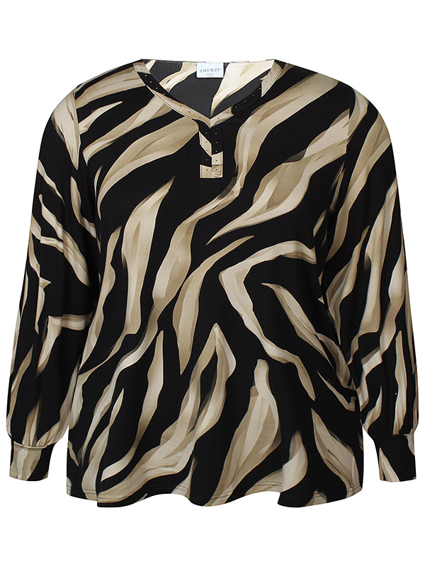 ZH-SAIA - Plus Size Bluse fra Zhenzi