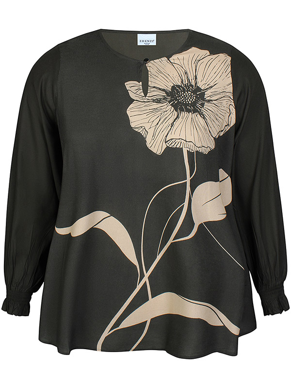 ZH-SIBA - Plus Size Bluse fra Zhenzi