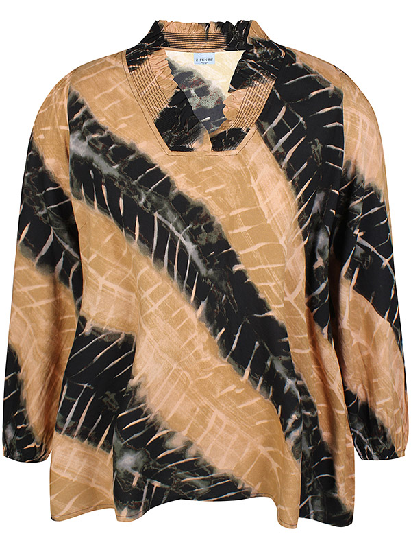 ZH-SILK - Plus Size Bluse fra Zhenzi