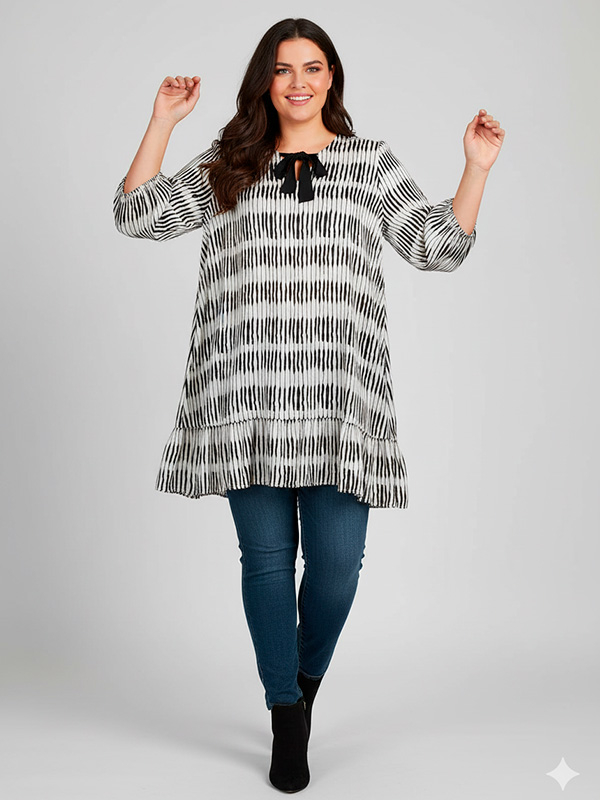 ZH-SISY - Plus Size Tunika fra Zhenzi