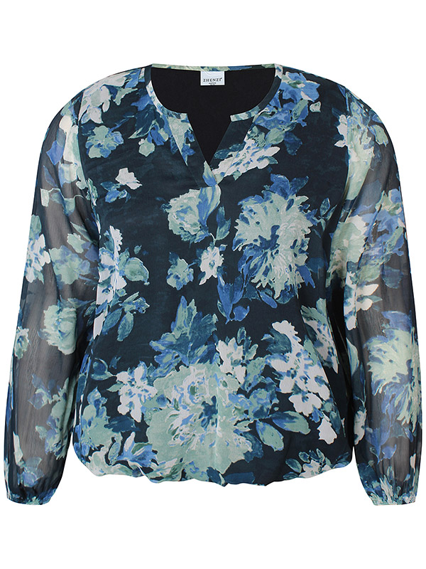 ZH-TOYA - Plus Size Bluse fra Zhenzi