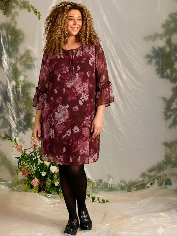 ZH-TOYA - Plus Size Kjole fra Zhenzi