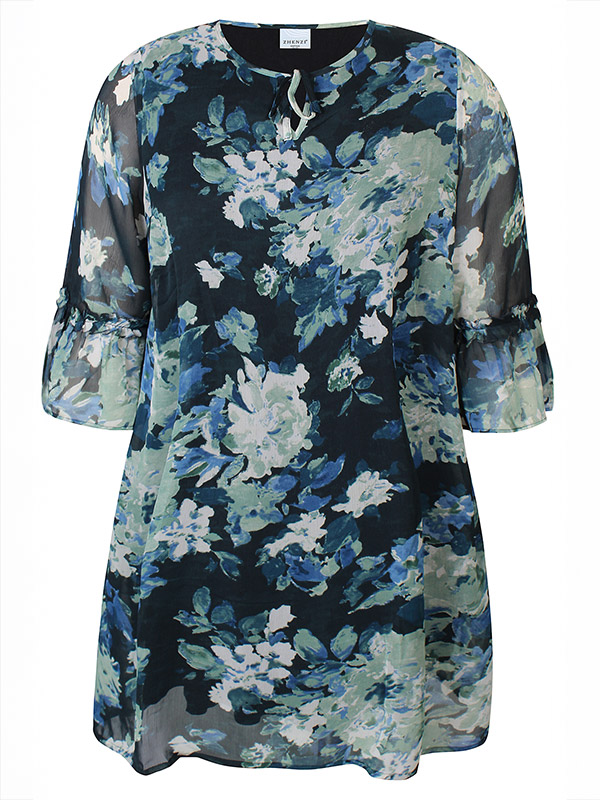 ZH-TOYA - Plus Size Kjole fra Zhenzi
