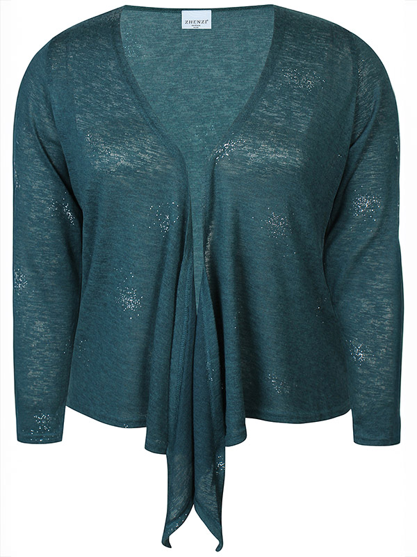 ZH-AGAR - Plus Size Cardigan fra Zhenzi